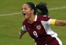 Deyna Castellanos espera por el Premio Puskas 2017 de la FIFA Deyna Castellanos espera por el Premio Puskas 2017
