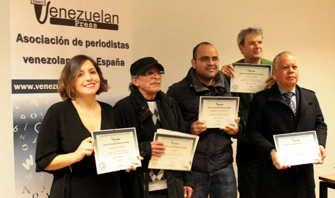 Cinco medios digitales reciben en España el Sello de Calidad Venezuelan Press