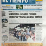 El Tiempo – Ultima portada