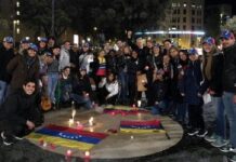 Venezolanos en Barcelona realizan vigilia para denunciar crisis humanitaria