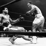 Muhammad Ali And Joe Frazier Boxing At Madison Square Garden