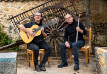 Omar Acosta y Sergio Menem en la sala Clamores de Madrid Omar Acosta y Sergio Menem en la sala Clamores de Madrid