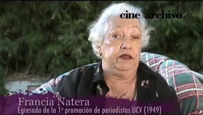 Francia Natera, pionera del periodismo venezolano